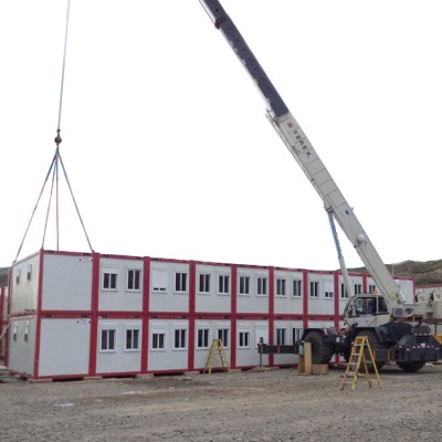 flexible prefabricated container house for camp office workshop